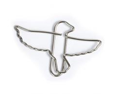 Lot de 11 trombones de bureau Motif oiseaux, décoration ou marque-page Paperclip C010 Pince à courrier ou marque, pour bureau ou maison