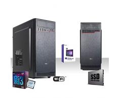 Ordinateur de bureau complet Intel I3-9100F 4,2 GHz 9ème génération, licence Windows 10 Pro 64 bits, Wi-Fi 300 Mbps/SSD 240 Go/RAM 8 Go Ddr4 2400 MHz/lecteur Dvd-Cd/hdmi dvi VGA USB 3.0 2.0 Editing 4K