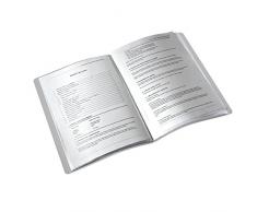 Leitz Style Reliures Protège-Documents 20 Pochettes (40 Vues) PP - Grenat Effet Brossé