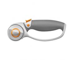 Fiskars 01-005874 Cutter Rotatif en Titane avec poignée Ergonomique Gris 45 mm