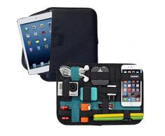 Cocoon Grid-IT - Pochette et organiseur de poche 8 avec sangles élastiques/Système dorganisation / Pochette pour IPad 8 pouces – Noir
