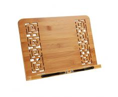 Porte-Livre Pliable /Support de Lecture en Bambou /Tablette Pliable et Réglable 5 Degré Pupitre de Lecture pour Ipad Tablette Liseuse Recettes de Cuisine Smartphone Lutrin de Musique etc