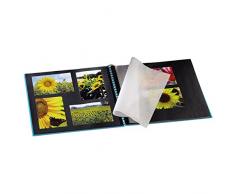 Hama Album Photo Fine Art (format 36 x 32 cm, 50 pages noires, Ã spirale) Turquoise