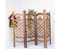 Seven Stars Paravent en Bois Massif pour décoration de Jardin, de Salon, de Mariage, de Fils, de clôture, de clôture, de décoration, de Support de Plantes, Sapin Chinois, Charbon, 120×128cm