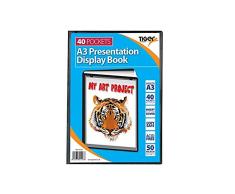 Tiger Porte-vue A3 à 40 pochettes, couleur noire