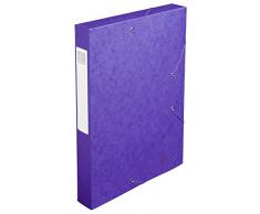 Exacompta 14015h Livré darchives en carton manille Boîte de classement dos 40 mm DIN A4, violet)