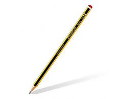 Staedtler Noris 120, Crayons à papier HB de haute qualité, Pot en plastique avec une gomme Mars Plastic offerte, 61 120P1