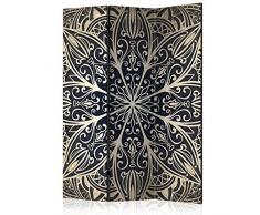 murando Paravent Mandala Orient 135x172 cm Réversible Deux Côtés Impression sur Toile intissée 100% Opaque Foto Paravent décoratif en Bois avec Interieur Impression f-A-0637-z-b