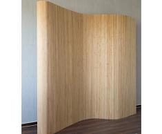 Décoshop26 Paravent Design en Bambou 200 x 250 cm Brun PAR06001