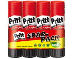 PRITT Pack Eco de 4 Bâtons de colle 22g Naturelle sans solvant