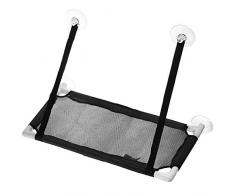SODIAL 10Kg Animaux Hamac Chat Basking FenêTre Monté SièGe Accueil Ventouse Suspendus Tapis de Lit Lounge Cats Chaton Fournitures 3 Couleurs 60X34Cm-Noir