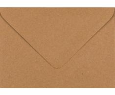 Enveloppes C6 en papier kraft brun recyclé, marron, C6