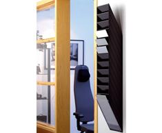 Durable 1709763 Flexiboxx Présentoir Mural 12 Cases Format A4 Portrait Coloris Noir