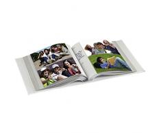 Hama Album photo Skies (album grand format, 22,5 x 22 cm, 100 pages, pour 200 photos au format 10 x 15 cm) Gris