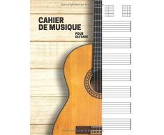 Cahier de musique pour guitare: 7 tablatures et 6 diagrammes daccords par page. Idéal pour les étudiants, amateurs et professionnels. Cahier de ... bloc guitare (110 pages ,Grand format a4).