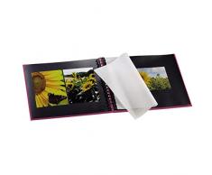Hama Album Photo Fine Art (format 28 x 24 cm, 50 pages noires, à spirale) Rose