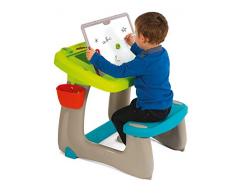 Smoby - 420103 - Bureau Petit Ecolier - Ardoise Double Face - 80 Accessoires - Mixte