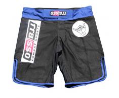 OSS/BJJ Combat Sports - Short de combat UFC MMA Campling Short de boxe court - Matière Ripstop - Options de classement, Blue-Belt, m