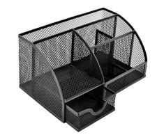 Maille Bureau Organisateur Stylo Titulaire 6 Composants Fourniture de Bureau Caddy Stylo Porte-Dossier Home Office Dortoir