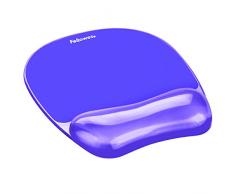 Fellowes 91441 Tapis de Souris Repose-poignet Ergonomique Crystal Gel Violet