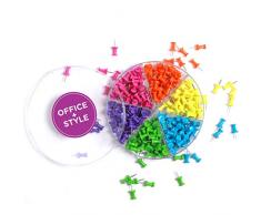 Punaises multicolores, classés selon les couleur, 240 pièces