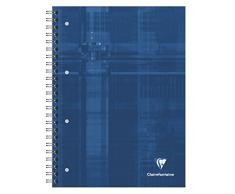 ClaireFontaine - Réf 8211C - Un Cahier Rigide BIND O BlocK à Spirale 160 Pages Perforées 4 Trous Grands Carreaux avec Cadre (40 Pages x 4 bandes de Couleurs) 22,5x29,7 cm Coloris Aléatoire vendu à l'Unité