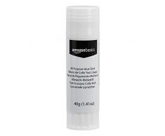 AmazonBasics Bâtons de colle lavable tout usage, grande taille, 40 g, lot de 5