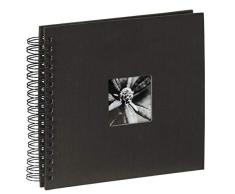 Hama Album Photo Fine Art (format 28 x 24 cm, 50 pages noires, Ã spirale) Noir