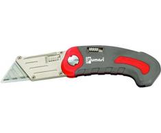 fumasi 232601 Cutter pliable, noir/acier/rouge