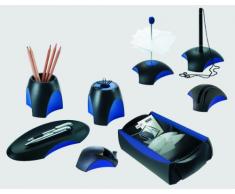 Han Delta 95 x 88 x 95mm Magnétique Trombones - Noir/ Bleu