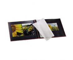 Hama Album Photo Fine Art (format 28 x 24 cm, 50 pages noires, Ã spirale) Bordeaux
