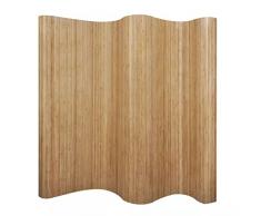 vidaXL Cloison de Séparation Bambou Naturel Paravent Séparateur de Pièce