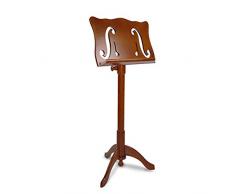 SYZD Pupitres de Musique Pupitre Haut de Gamme Pupitre à Musique en Bois Massif Hauteur Ajustable Léger et Compact pour Stockage ou Voyagecherry Wood M