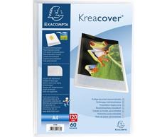 Exacompta Protège-documents Krea Cover Polypropylène, A4 21 x 29,7 cm 60 pochettes, cristal