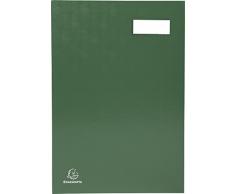 Exacompta 57023E Parapheur direction dos à soufflets 20 compartiments 24 x 32 Vert