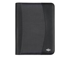 WEDO Elegance Conférencier A4 avec Bloc-notes/Poche extérieure Noir