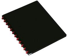 Durable 242601 Duralook Easy Reliure Protège - Documents à Pochettes Amovibles - 20 Pochettes/40 Vues Noir
