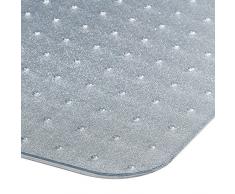 Tapis protège-sol 100% polycarbonate avec languette | 75x120cm | protection moquette