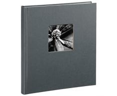 Hama Album Photo Fine Art (format 29 x 32 cm, 50 pages blanches, sans spirale) Gris