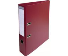 Exacompta 53704E Classeur à Levier PVC 2 Anneaux Format A4 Dos de 70 mm Bordeaux
