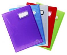 Exacompta 85412E Porte Vues Polypropylene Semi Rigide Crystal 80 Vues A4