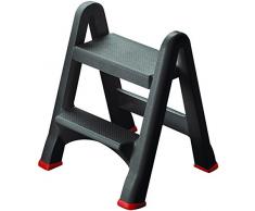 CURVER | Marchepied pliable 2 marches, Anthracite, Step Stools, 49,5x17,2x64 cm