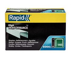 Rapid 11910711 Agrafe en Fil Fin, Argent, Taille 140/10, Set de 5000 Pièces