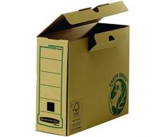 Fellowes 4470201 Boîte d'archives Dos de 10cm format A4 Banker Box Earth Series - Montage manuel Marron (lot de 20)
