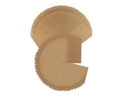 Cartes en papier kraft avec enveloppe | Lot de 50 cartes (270 g/m²) et 50 enveloppes (120 g/m²) | Qualité supérieure | pour cartes de vœux, invitations, anniversaire Din C6 | 10,5cm x 14,5cm