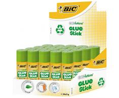 BIC ECOlutions Bâtons de Colle Blanche - 21 g, Boîte de 20