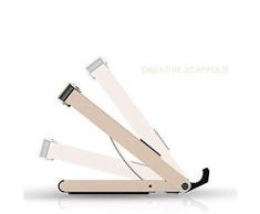 Creative Aluminium Support for Ordinateur Portable Polyvalent Plat Téléphone Support Multi-Angle Réglable Lutrin Stand Portable