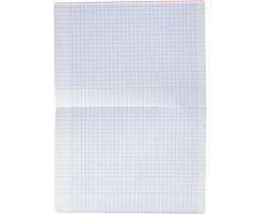 Clairefontaine - Réf 294161AMZ - Cahier Piqué Couverture Polypro 96 Pages A4 Grands Carreaux - Lot de 4 (bleu rouge jaune vert )