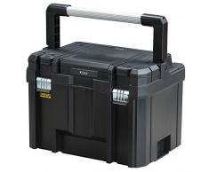 Stanley Fmst1-75796 Coffre Avec À Organiseur Tstak Gamme FatMax - Grand Volume 23L - Robuste - Poignée Ergonomique Pliable - Étiquette Personnalisable
