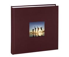Hama Album Photo Fine Art (format 30 x 30 cm, 100 pages blanches, sans spirale) Bordeaux